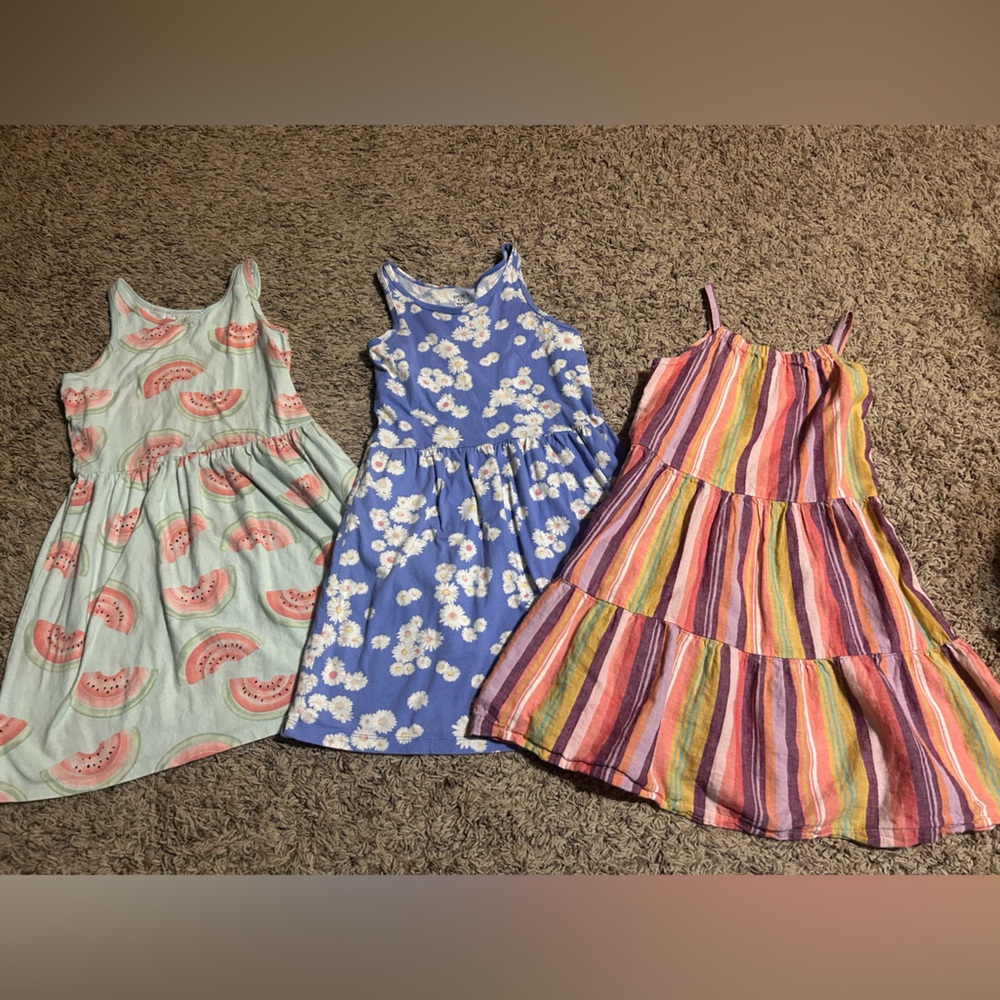 Carter's Kids Dresses - Watermelon, Floral, and Striped